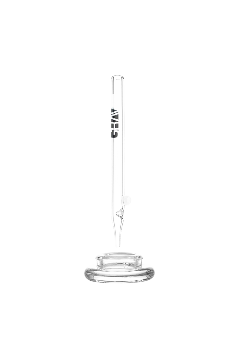 Uber Glass 7 Vapor Straw w/ Round Mouthpiece - Clear