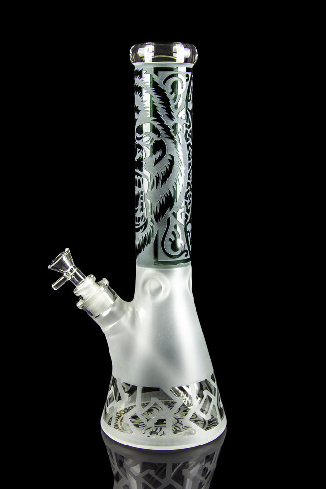 14 Glow-in-the-Dark LV Gorilla Beaker Style Glass Water Pipe