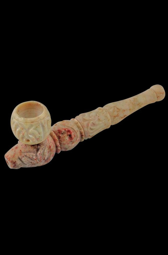 Rolling trey hand made and hand carved multiple chamber store soft stone product hippie pipes