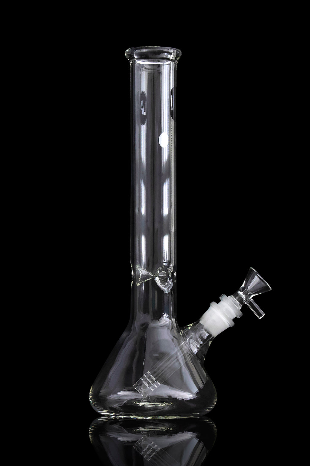 12 7mm LV Design Transparent Metallic Beaker Water Pipe