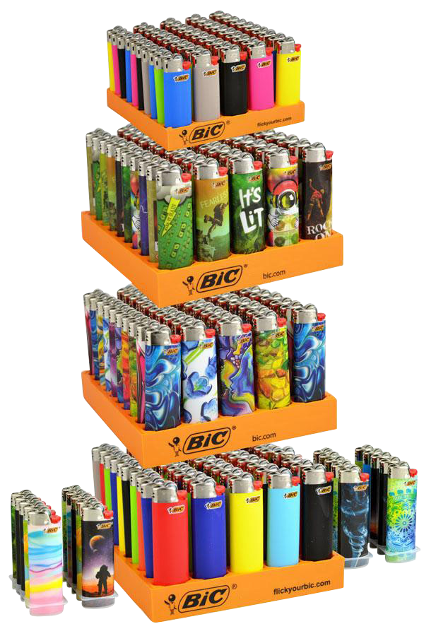 Bic Lighter 4 Tier Refill + 20 Free Lighters - Bulk 200 Pack