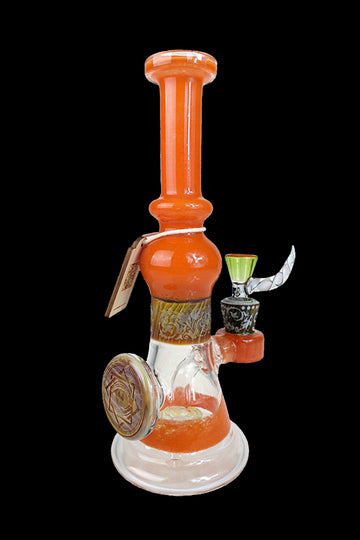 Cheech Glass Full Color Sand Blasted Water Pipe - Cheech Glass Full Color Sand Blasted Water Pipe