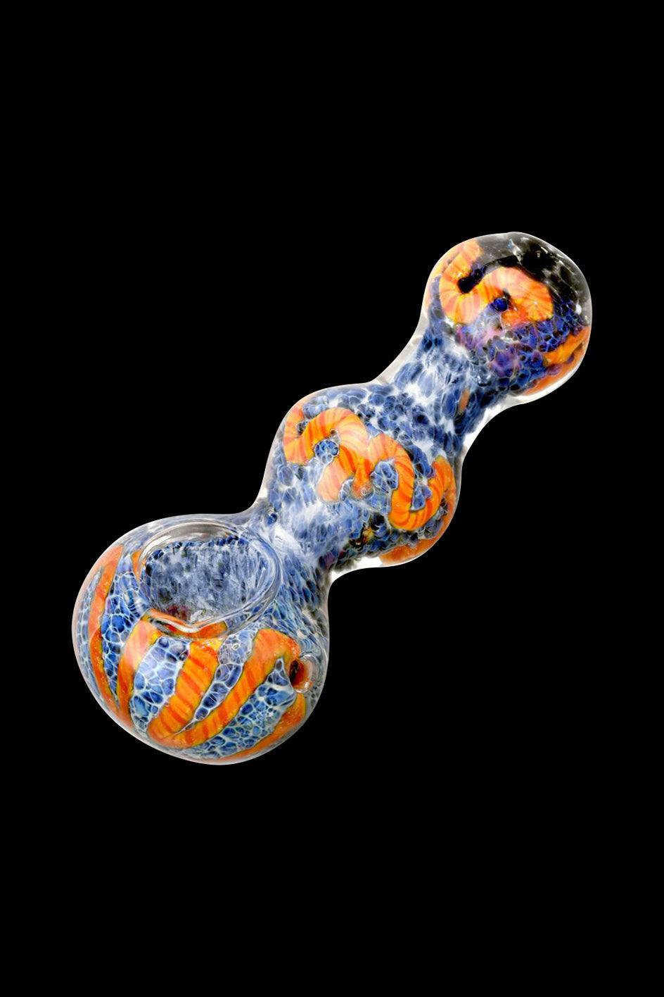 4 Inch Dual Color Frit Spoon Glass Weed Pipe Weed Bowl