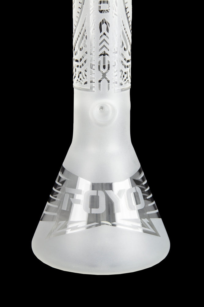 14 Inch Frosted & Holographic Beaker Base Glass Water Pipe Bong – Glass  City Pipes