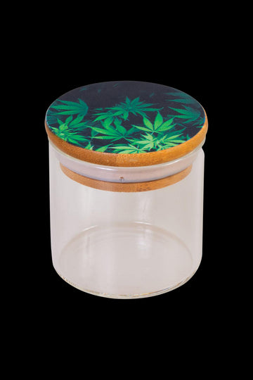 Hemp Design Glass Storage Jar - 6 Pack