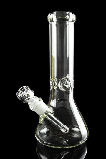 Clear/Gray) Glass Perc Tobacco Water Pipe/Bong w/Blown Glass Hole Design &  Bowl