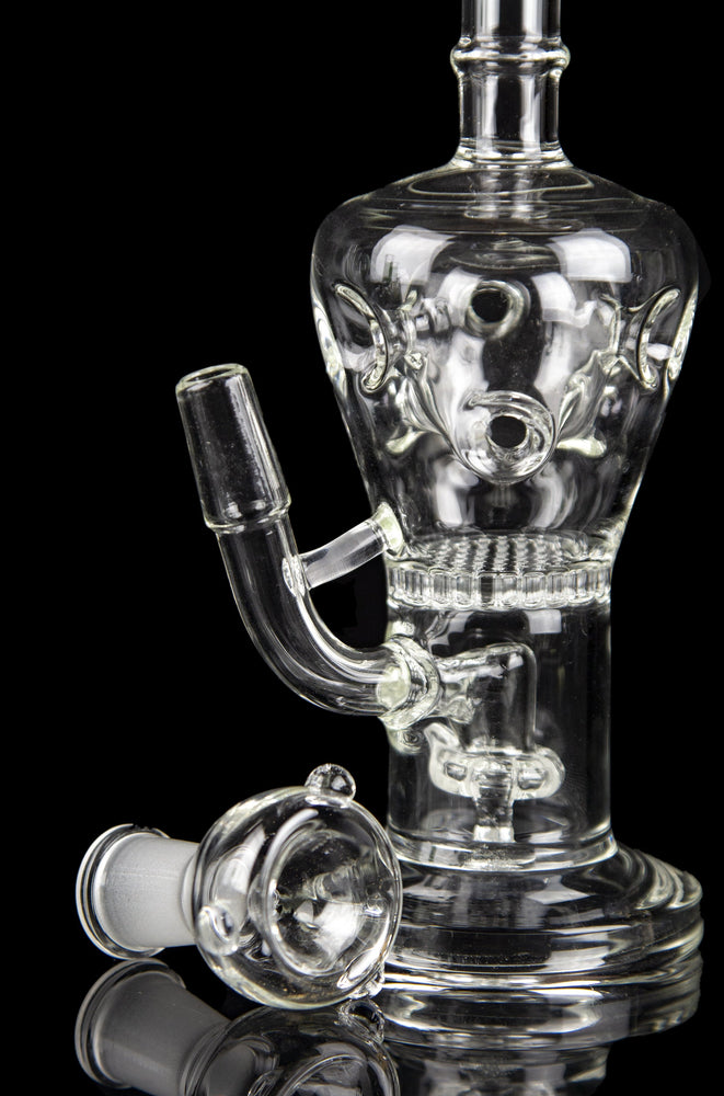 Honeycomb & Circ Perc Fab Egg Oil Rig The Popper