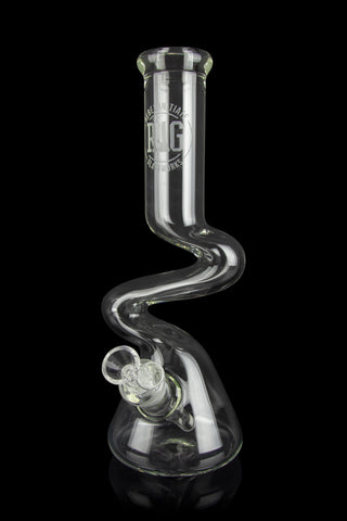 ZONG Hand Blown Glass Tobacco Pipe-US Made, JC Black Polka Dot