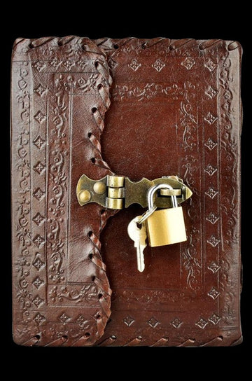 Leather Journal with Lock and Key