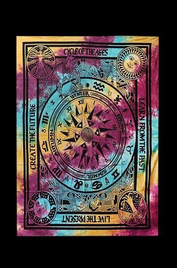 Life Cycles Tie Dye Tapestry