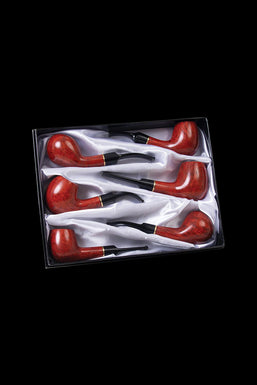 Lucienne Briarwood "Cherry Strain" Tobacco Pipe - Bulk 6 Pack