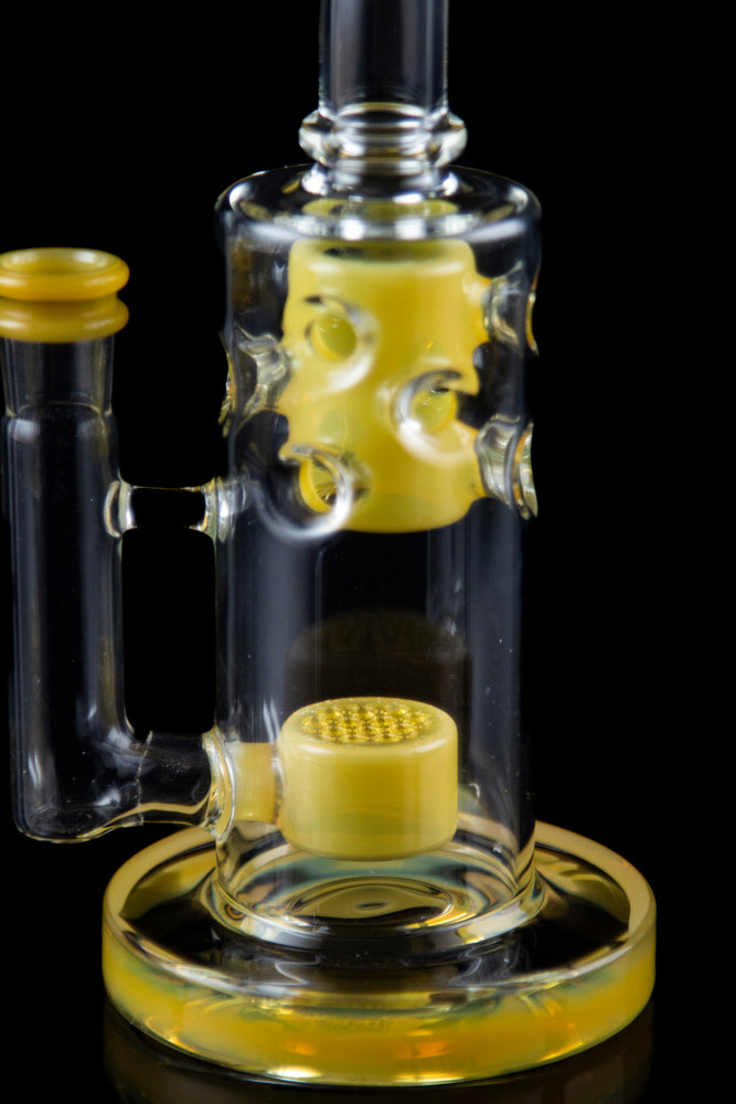 Honeycomb & Circ Perc Fab Egg Oil Rig The Popper