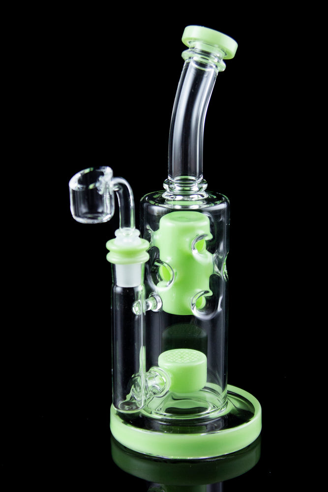 Honeycomb & Circ Perc Fab Egg Oil Rig The Popper