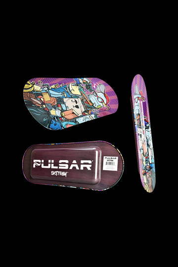 Pulsar SK8Tray Rolling Tray with Lid - Garbage Man