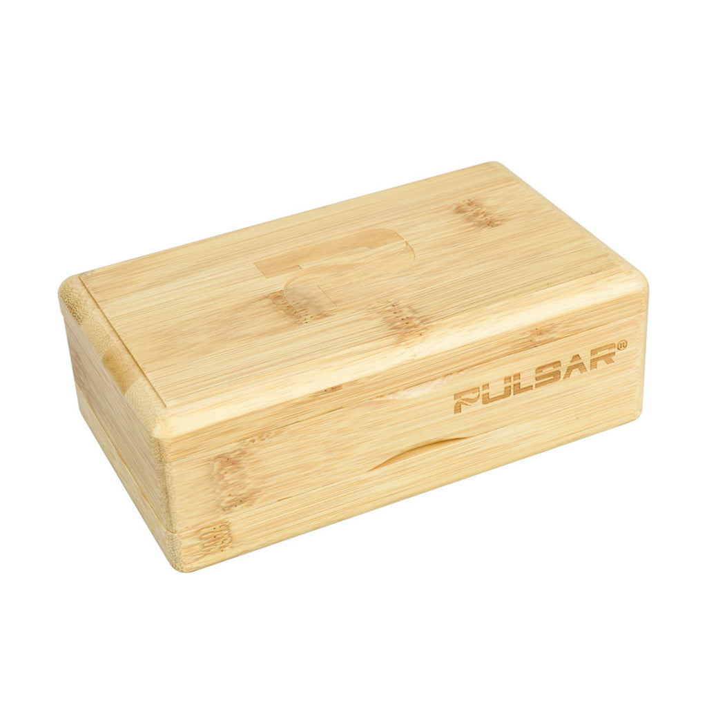 Black Leaf Wooden Pollen Sifter Kief Box, Large