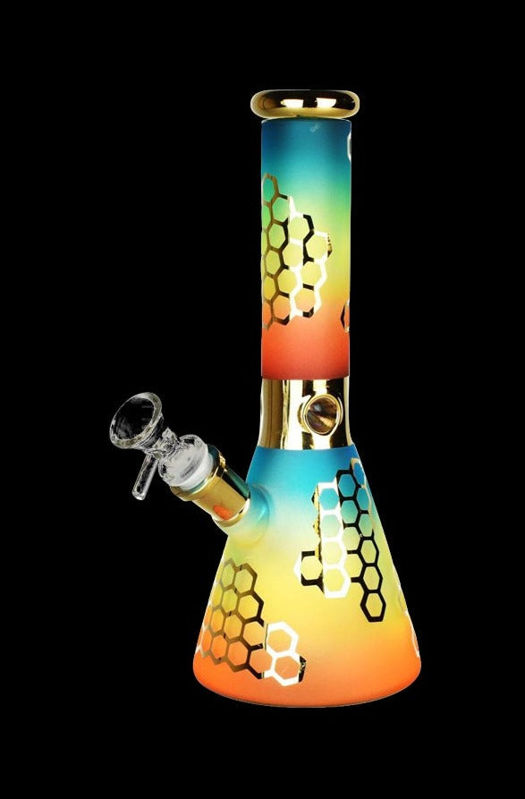 Buy China Wholesale Glass Bong Rainbow Glass Gradient Color Glass