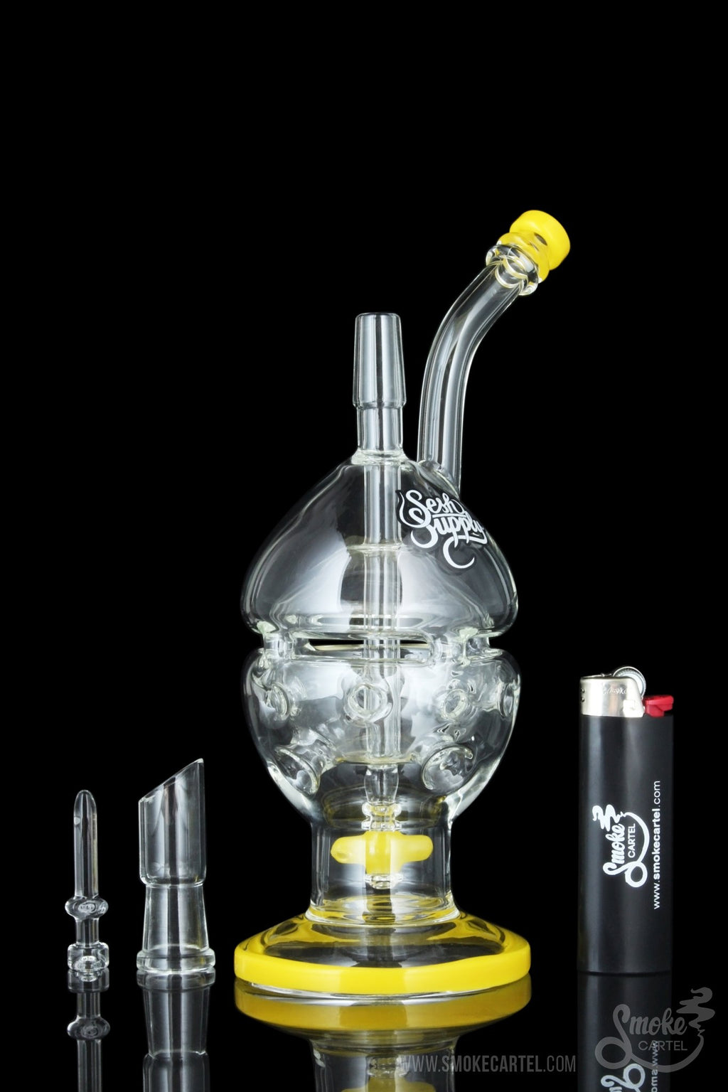 Honeycomb & Circ Perc Fab Egg Oil Rig The Popper