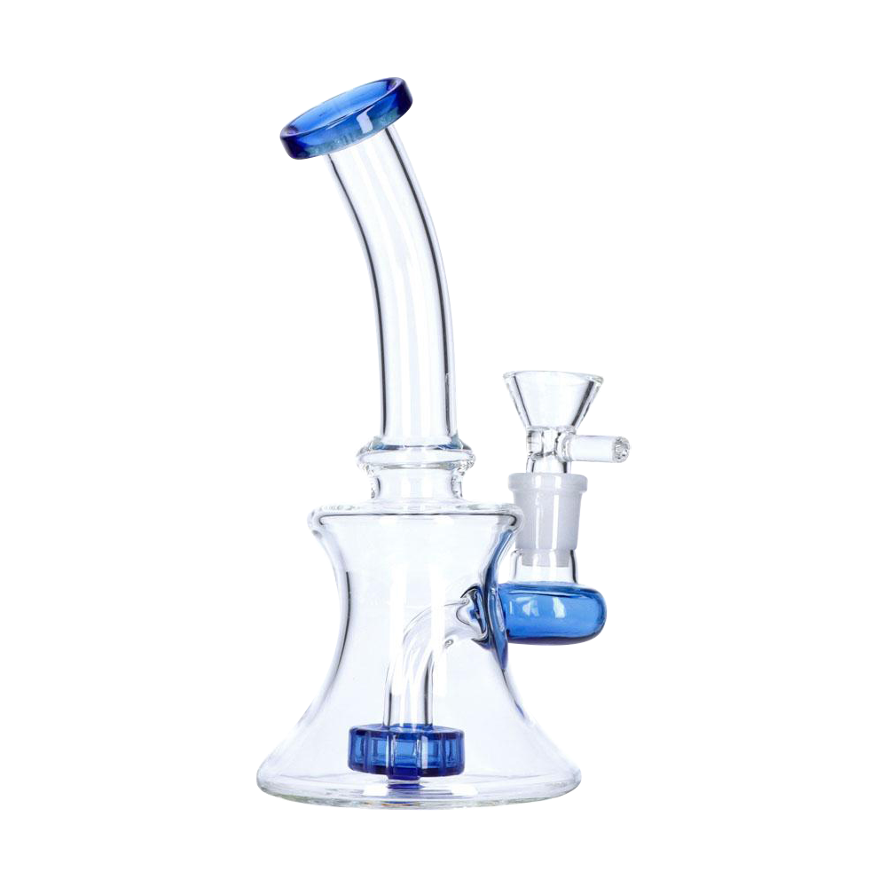 Mini Hourglass Bong with Showerhead Diffuser - 6 Inch