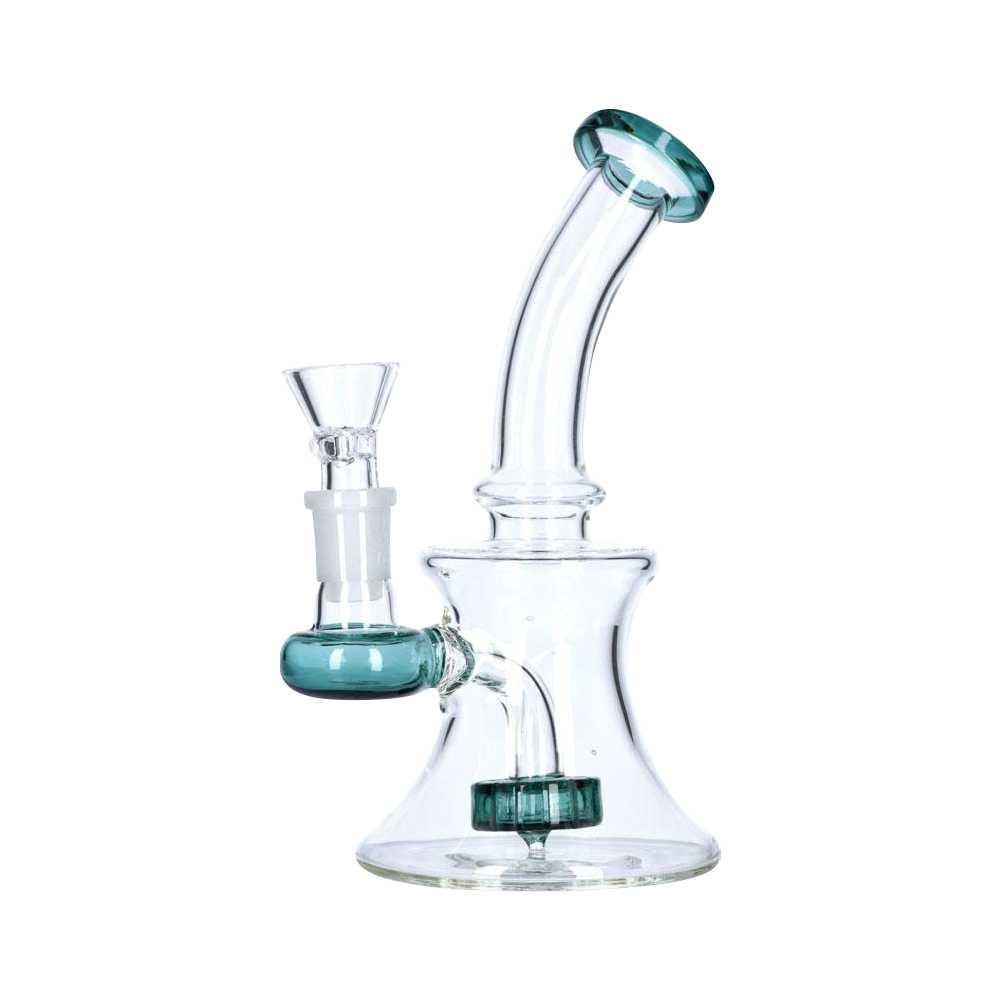 Mini Hourglass Bong with Showerhead Diffuser - 6 Inch