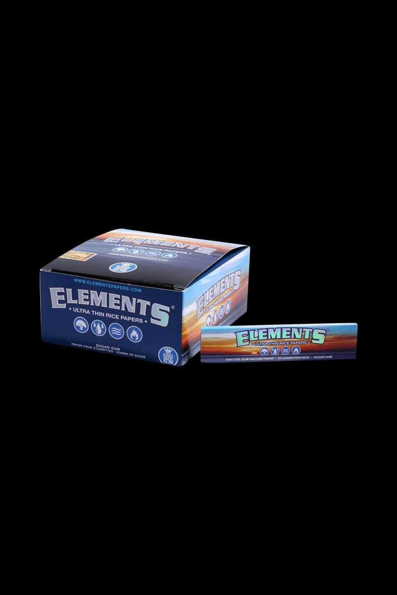 Elements Rolling Papers - King Size Slim - Smoke Cargo